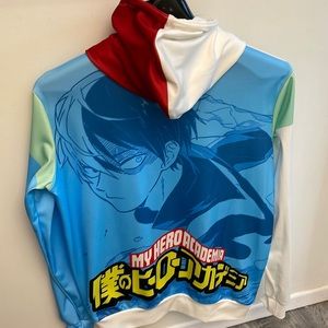 My Hero Academia zip up jacket /hoodie large 100poly Japan